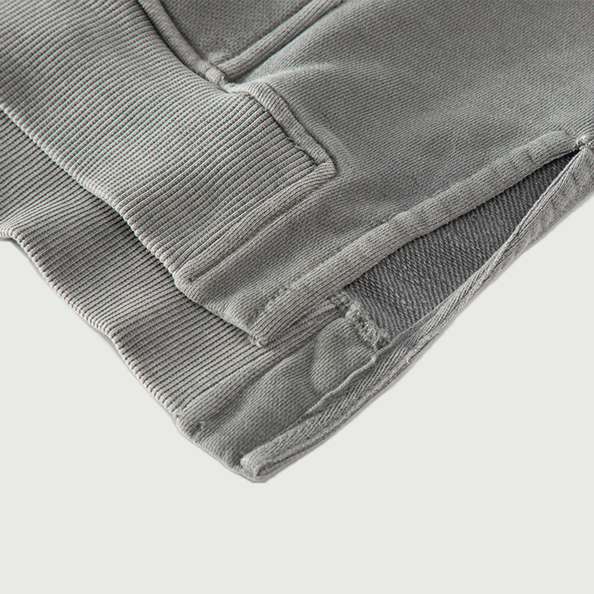 HTT BLANKS Heavyweight-Hoodie – gerippte Bündchen und Daumenloch-Detail