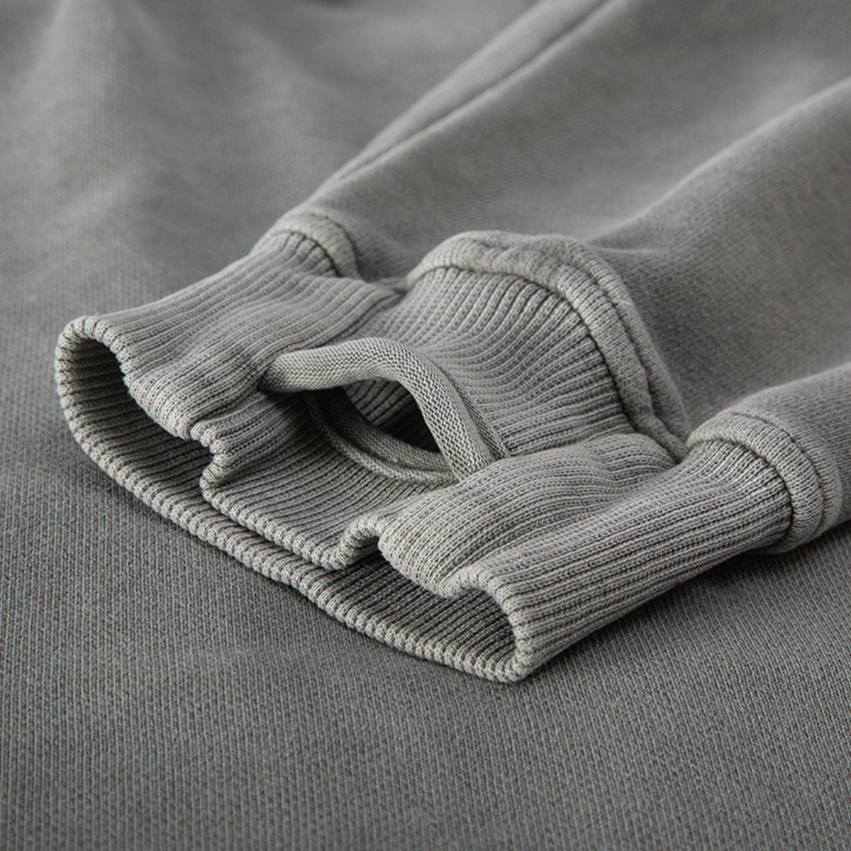 HTT BLANKS schwerer gewaschener Hoodie – Stoffstruktur aus 380 g/m²-Gewebe