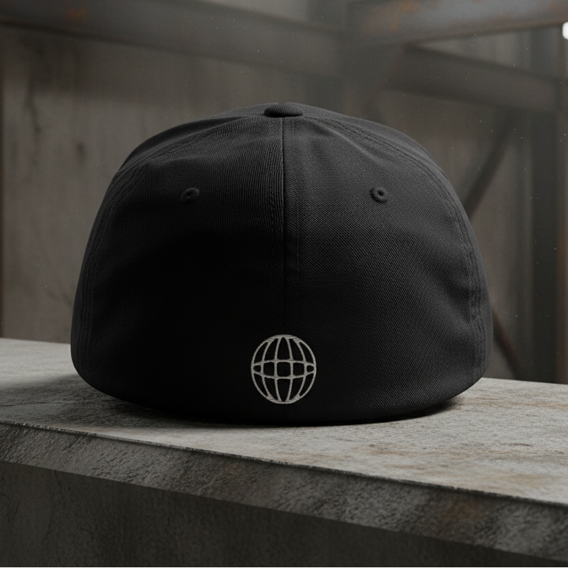 HTT Good/Bad Structured Cap zwart achterkant – structured 6-panel streetwear cap