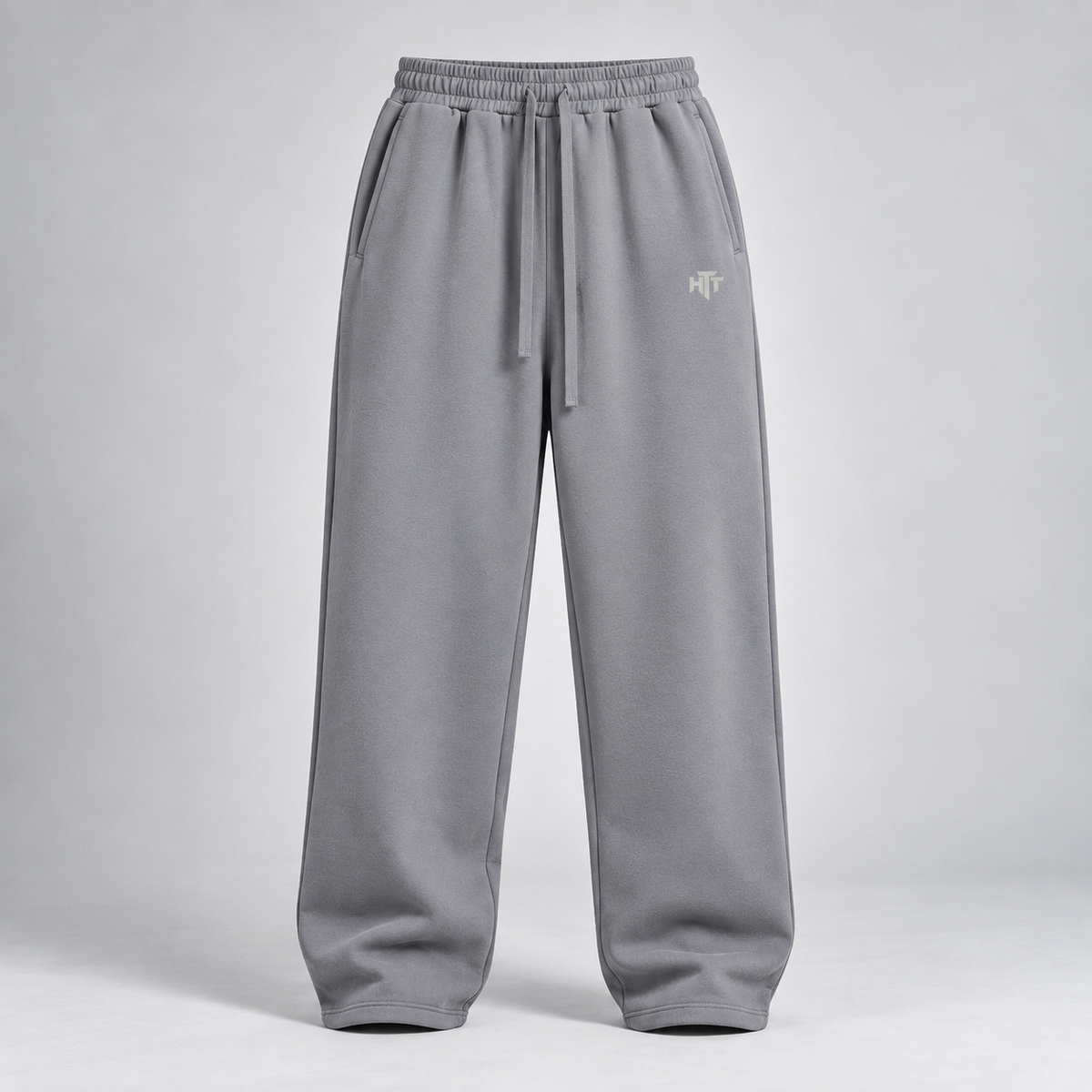 HTT 420GSM relaxed fit sweatpants in Medium Gray