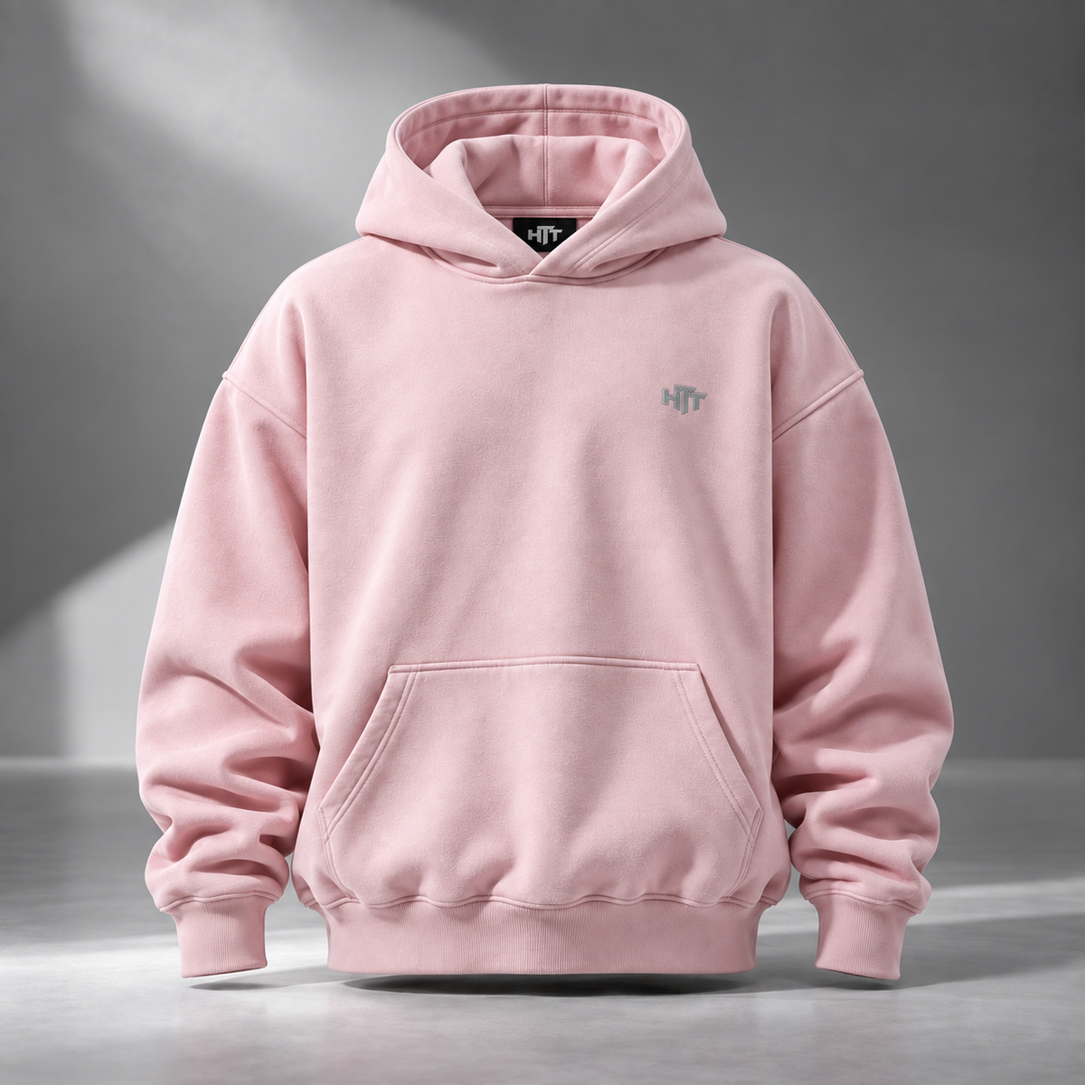 HTT 420GSM heavyweight hoodie in Primrose Pink